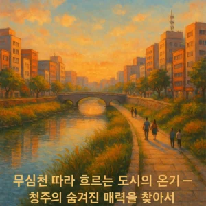 무심천 따라 흐르는 도시의 온기 - 청주의 숨겨진 매력을 찾아서
