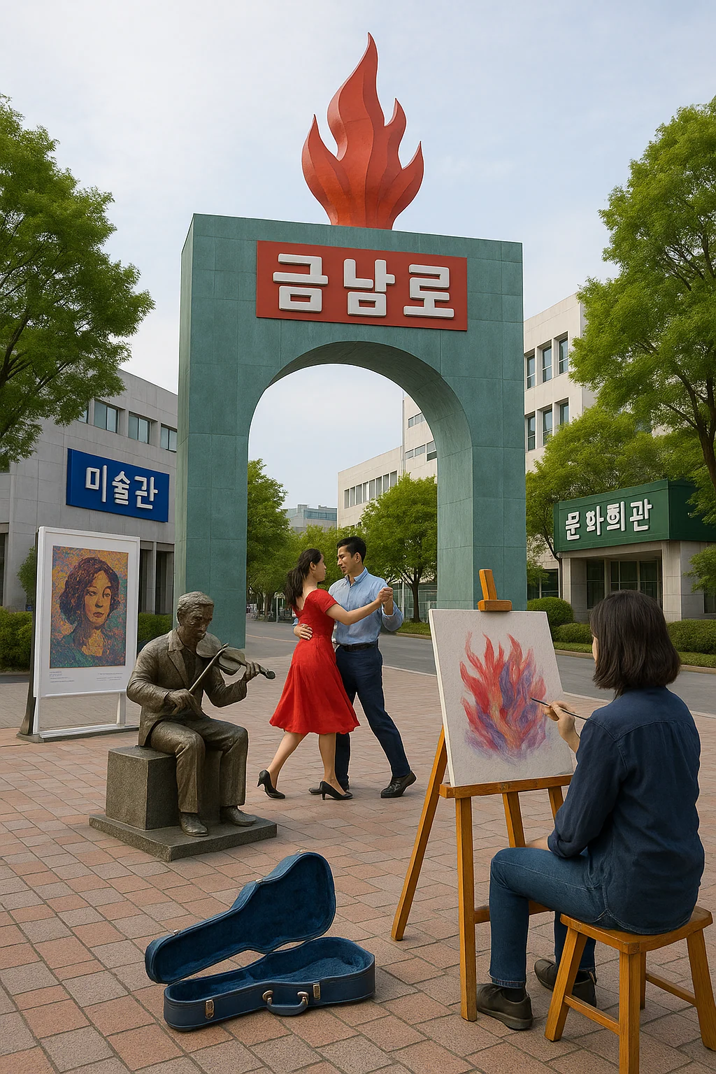 금남로 상징 속에 피어나는 예술혼: 광주의 문화예술 중심지를 탐험하다