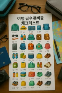 여행 준비물 완벽 체크리스트 50가지